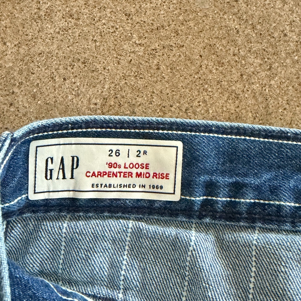 Blue Striped Carpenter Jeans - Picture 4 of 4